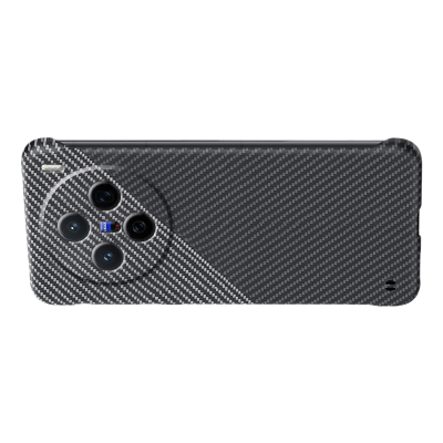 KONEL 适用于vivo x200碳纤维纹理手机壳x200pro/pro mini无边框裸机触感防摔防指纹手汗手机保护