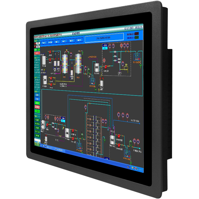 森克 8英寸嵌入式/壁挂式/台式工业工控一体机安卓/RK3568/2G/16G/WiFi电容屏触控显示器工控平板查询电脑显示屏