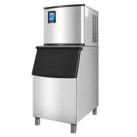 Lecon/乐创 200KG制冰机商用制冰机冰块机奶茶店家用小型迷你全自动大型方冰机510W功率12分钟出冰