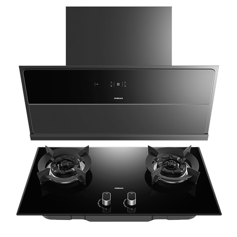 老板(ROBAM)烟灶套餐 升级23m³油烟机灶具套装 煤气灶油烟机套装 烟灶套装 28X02S+57B0X天然气