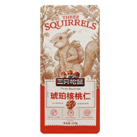 三只松鼠琥珀核桃仁礼盒坚果特产薄皮核桃干果琥珀核桃仁120g*3袋