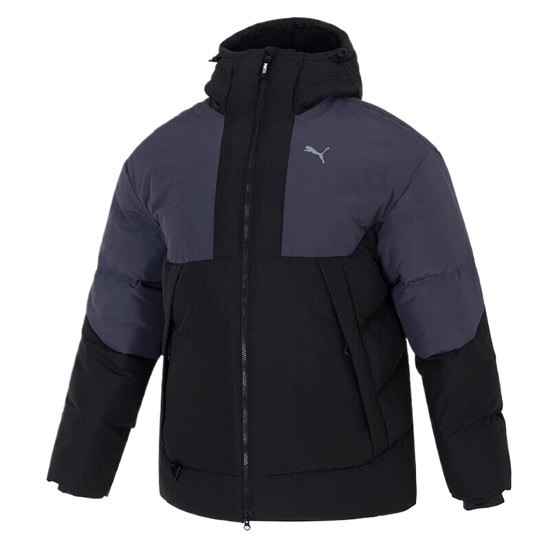 彪马(PUMA)男装新款运动服防风保暖时尚休闲连帽羽绒服外套 629739-01 ZP