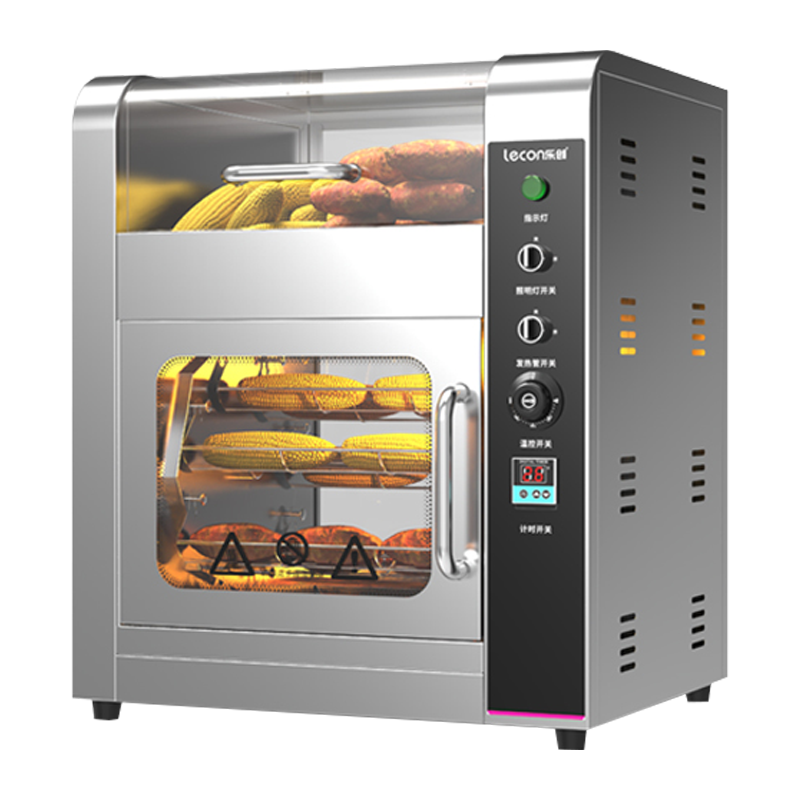 lecon/乐创 商用烤地瓜机电热烤红薯机器 烤玉米土豆街头摆摊炉子 台式 YW-128DZ
