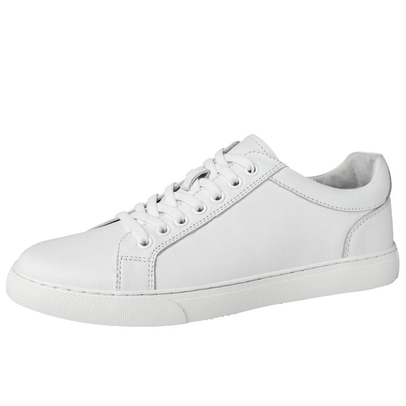 洛克华菲 2024新款板鞋男透气舒适低帮男鞋韩版潮流男士系带鞋时尚单鞋休闲鞋子街头小白鞋男板鞋真皮男鞋