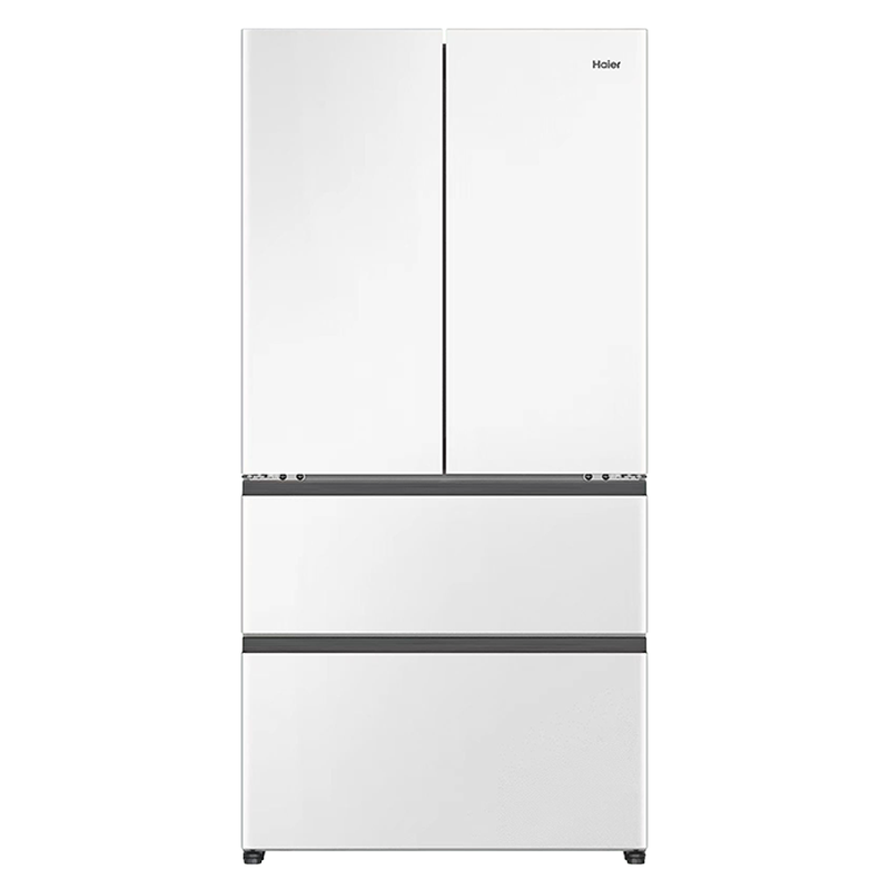 海尔(Haier)法式四开门冰箱460L容量零距离自由嵌入四开门法式电冰箱家用白色 BCD-460WGHFD4DW9U1