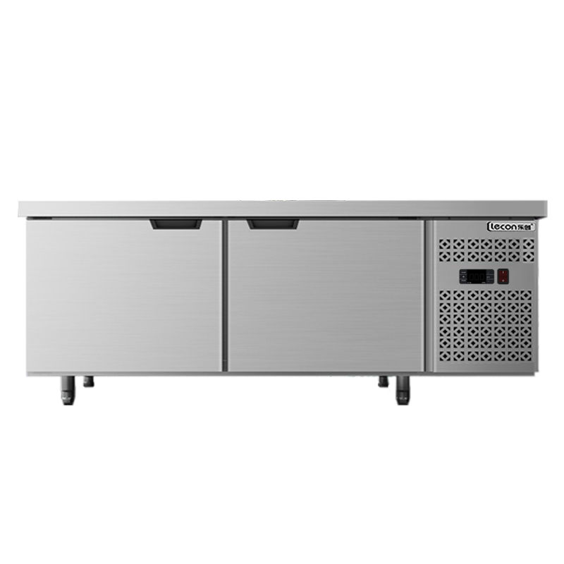 乐创(lecon)1.8米风冷冷冻工作台乐创冷藏工作台厨房保鲜冷冻柜商用冰箱平冷冰柜水吧台奶茶店1.8*0.8*0.8米
