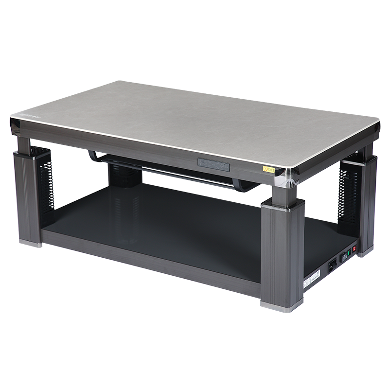 雪中情新款电暖桌取暖桌肌肤灰岩板160*80CM电磁炉语音平移电暖炉取暖升降茶几家用取暖餐桌烤火桌电炉子取暖器餐桌茶几