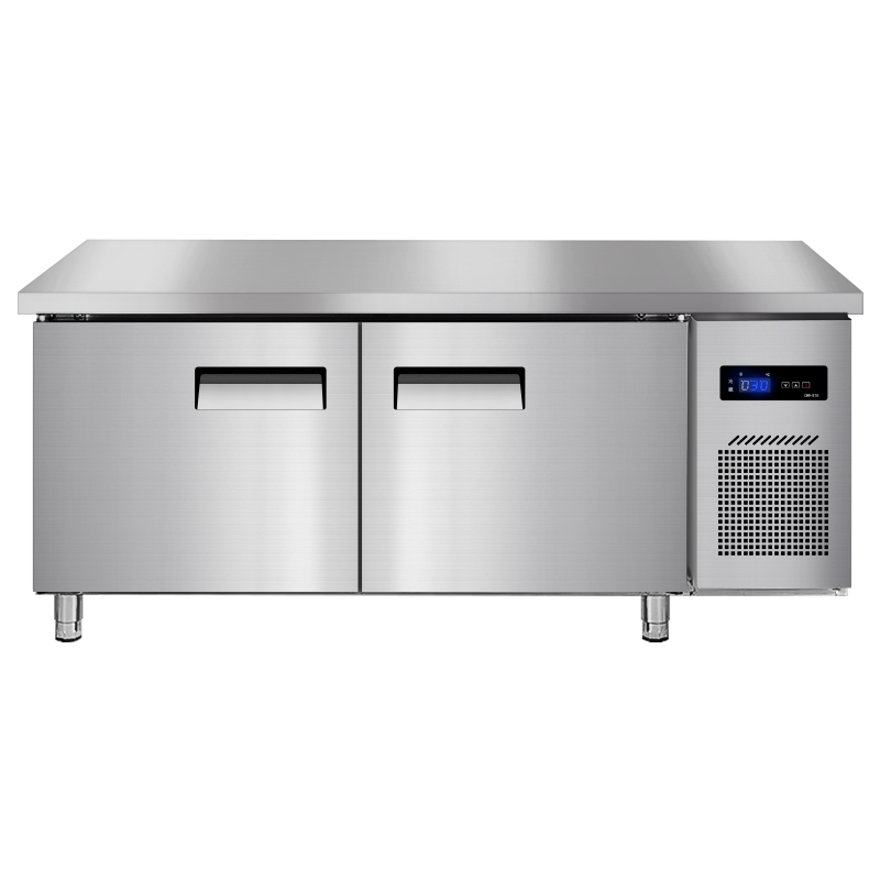 埃利斯(AILISI)2米冷冻不锈钢厨房工作台 商用冷柜 多功能酒店平冷冰柜 大容量奶茶店设备水吧台BD-2.0LT