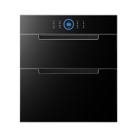 容声消毒柜嵌入式家用热风循环大容量二星级餐具碗筷厨房高温紫外线母婴镶嵌式全不锈钢消毒碗柜 二星级 145L 全不锈钢[热