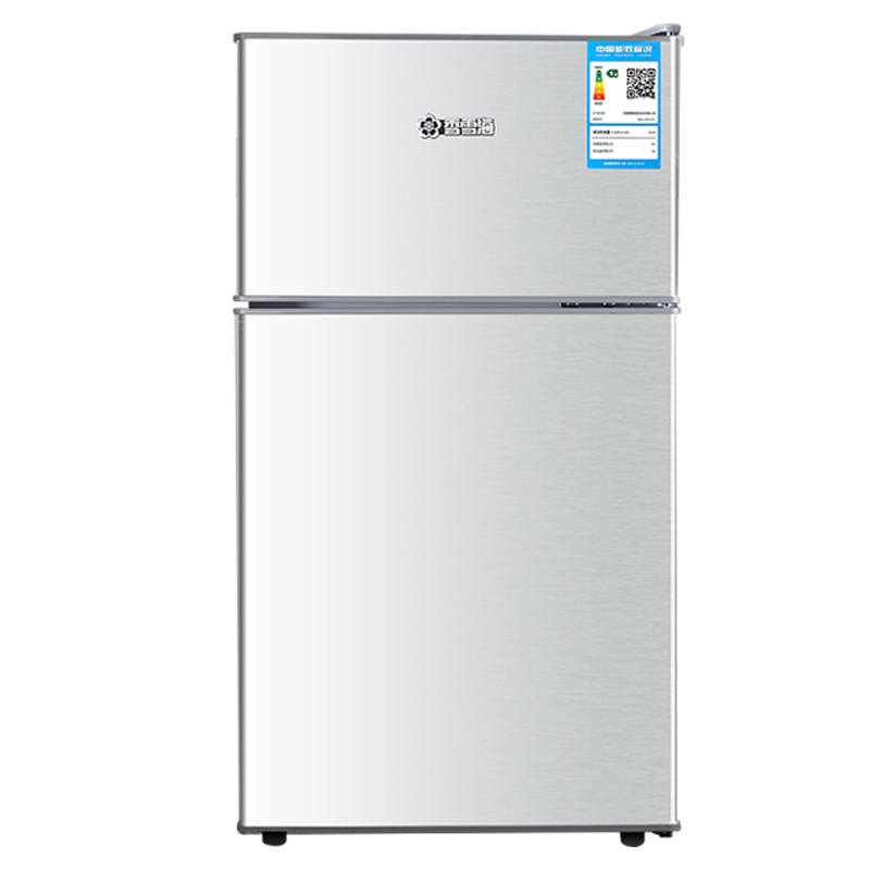 香雪海 小冰箱 家用小型双门冰箱 一级能效电冰箱 迷你小型节能冷藏冷冻 租房 宿舍冰箱 58S128E 银拉丝