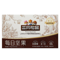 三只松鼠坚果4坚果3炒货混合干果果仁每日坚果750g*10盒