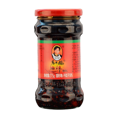 老干妈油辣椒275g瓶装香辣酱油辣子调料拌面拌饭贵州花生辣椒酱