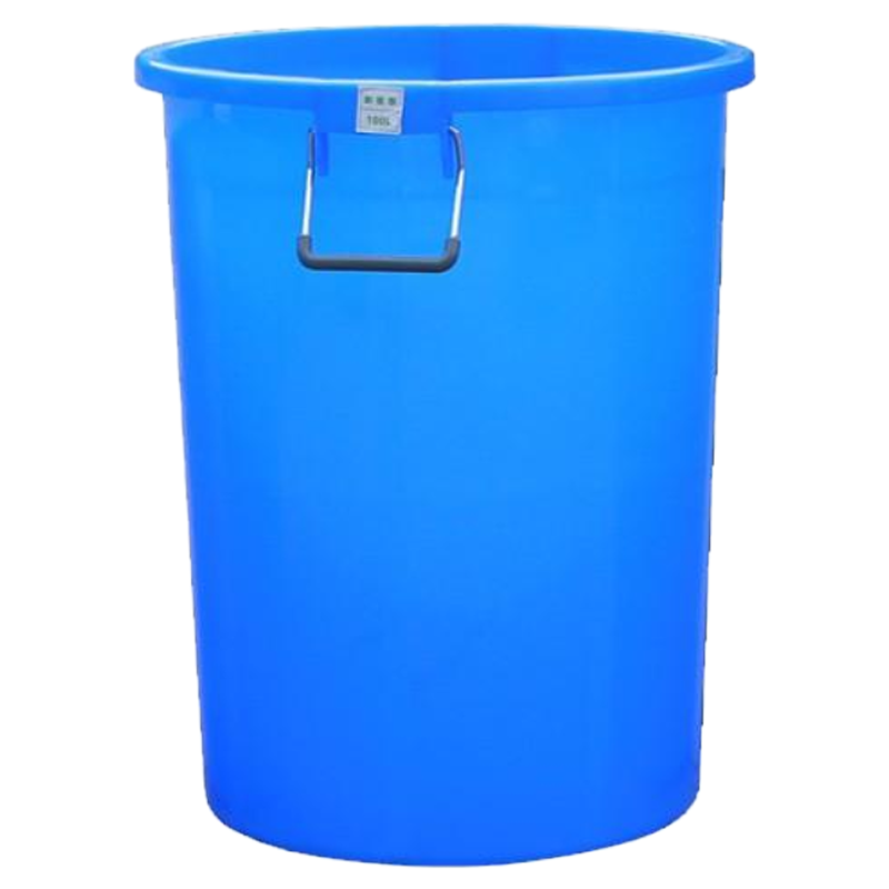 久佳承 圆形大号垃圾桶带盖 JJC-YXT-06 加厚100L蓝色 每个