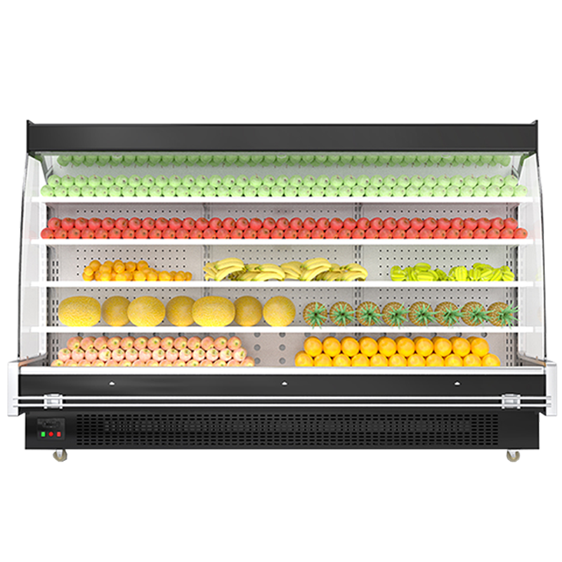 乐创风幕柜水果蔬菜保鲜展示柜超市便利店饮料冷藏柜冰柜商用风冷 3.5米风冷[分体机]