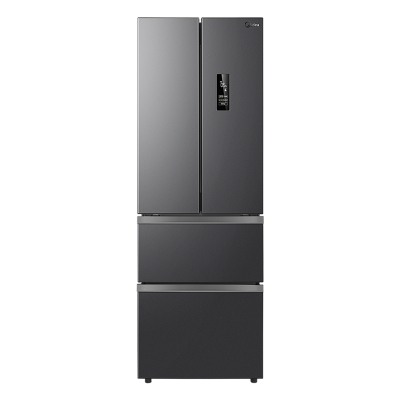 美的(Midea)冰箱法式多门325升一级能效双变频四开门小型家用电冰箱超薄风冷无霜节能低噪BCD-325WFPM(E)