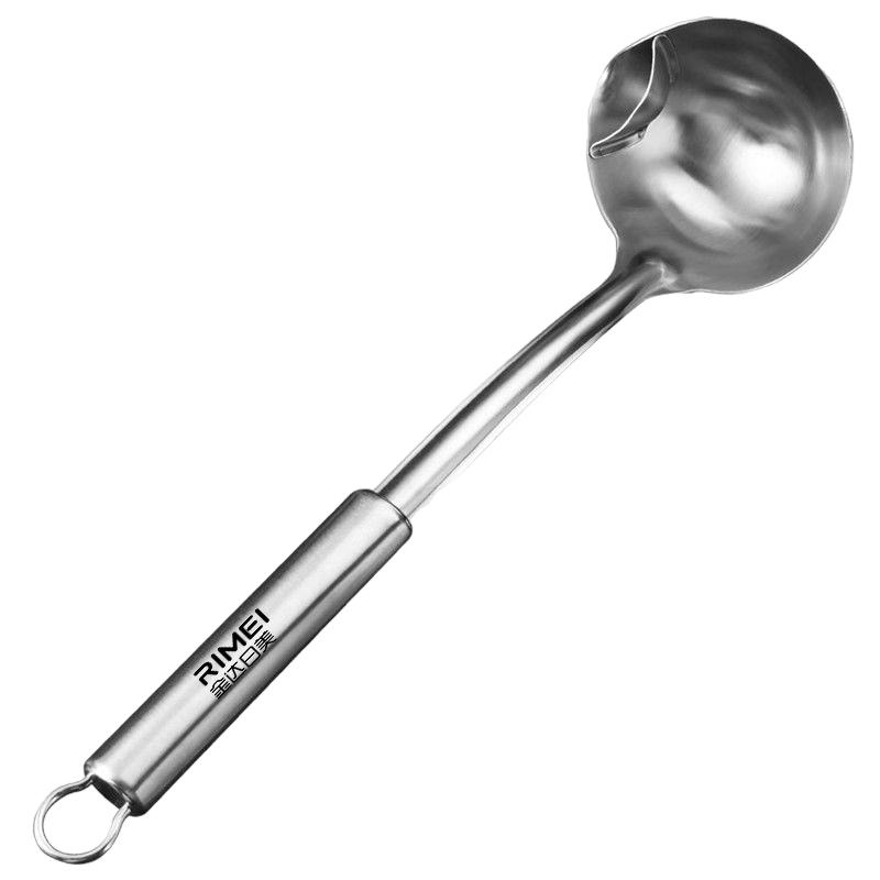 304不锈钢隔油汤勺厨房分油勺油汤分离勺子家用漏油去油滤油神器B7163