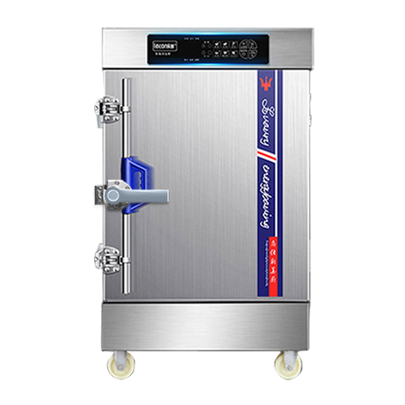 乐创/Lecon 商用蒸饭柜电蒸箱蒸饭车全自动智能定时 食堂燃气蒸饭机蒸包炉家用小型不锈钢蒸柜六盘 智能微电脑款