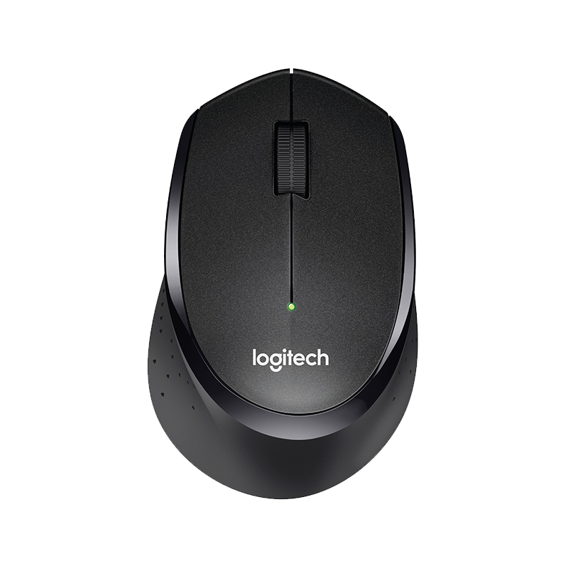 罗技(Logitech)M330 无线鼠标 光电USB微型接收器 办公家用笔记本便携台式机电脑鼠标 黑色