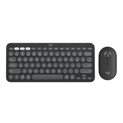 罗技(Logitech)PEBBLE 2 COMBO键鼠套装-夜幕黑