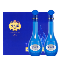 洋河 蓝色经典 梦之蓝M6-45度500ml*2瓶 礼盒装 绵柔浓香型白酒