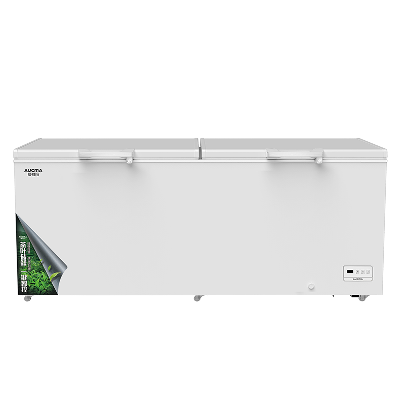 澳柯玛828升 家用商用大容量大冰柜 卧式茶叶柜 电子控温 冷藏冷冻转换单温顶开门冷柜 BC/BD 828TEAX