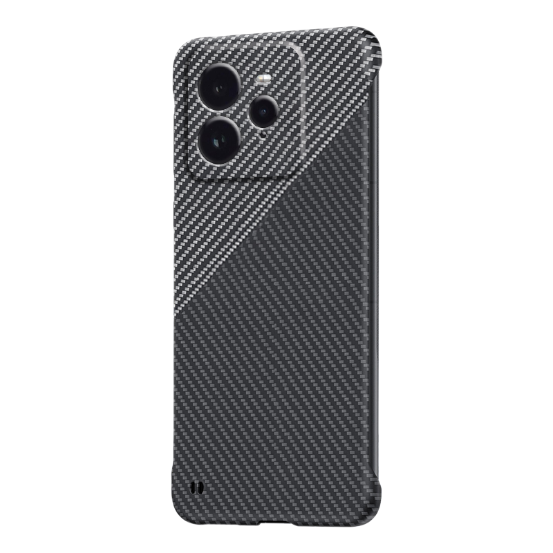 KONEL 适用于真我gt7pro碳纤维纹理防摔手机壳无边框设计裸机手感超薄四角全包防摔手机保护套