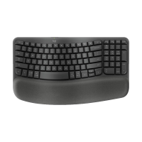 罗技(Logitech)WAVE KEYS无线人体工程学键盘蓝牙软垫掌托办公舒适