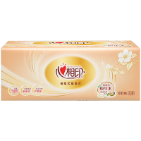 心相印抽纸经典系列家用婴儿纸卫生纸母婴适用3层100抽*20包DT55100