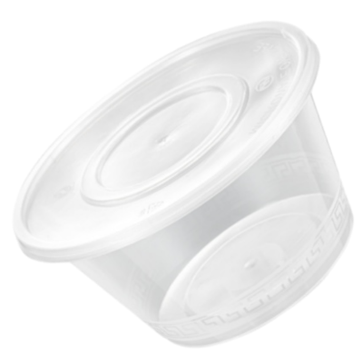 迈援一次性餐盒 圆碗透明 625ml*300套 箱