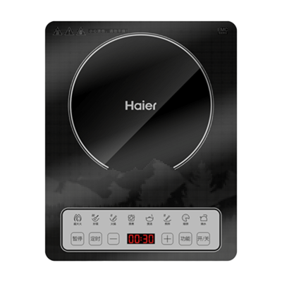 海尔智能电磁炉K22201S家用省电大火力爆炒2200瓦微面板防水 HIC-K22201S