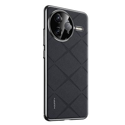 可波 适用于红米K80香颂素皮壳红米K80pro磨砂手感半包壳时尚商务磨砂壳