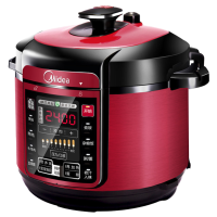 美的电压力锅 WQC60A5 6L大容量 一锅双胆 预约功能 7大压力调节 韩式电饭煲 微电脑按键式 底盘加热