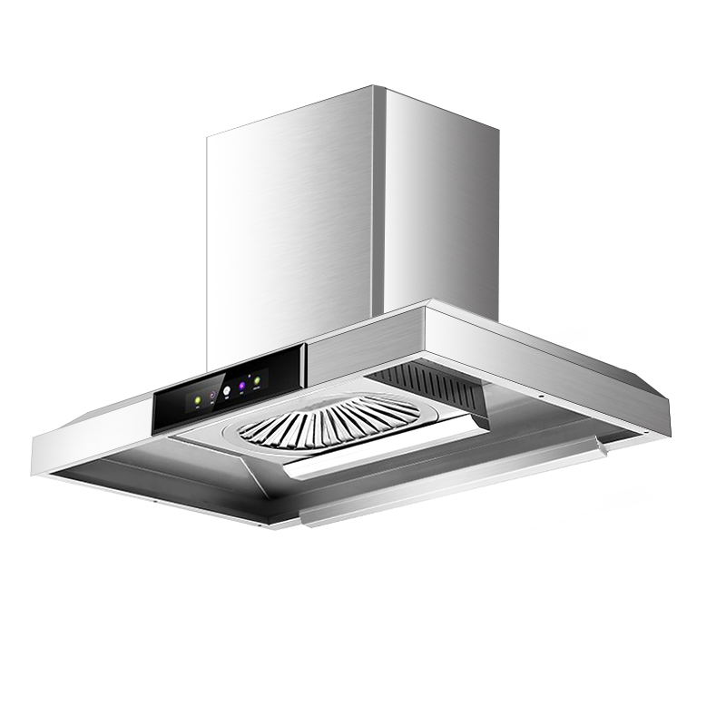 欢呼好太太[油电分离]45立方大吸力饭店农村土灶柴火灶抽油烟机大型餐饮食堂商用油烟机不锈钢排烟机罩0.8米长上门安装