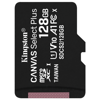金士顿(Kingston)128GB TF(MicroSD)存储卡U1 C10 A1 V10高速PLUS版 读速100M