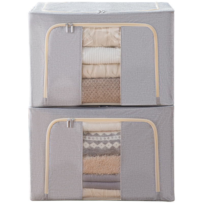 太力衣服收纳箱袋可折叠牛津布百纳箱筐家用布艺衣物被子整理箱盒