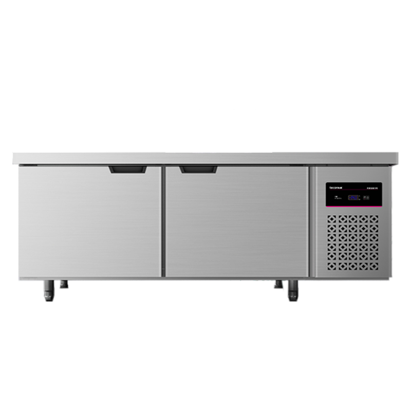 乐创(lecon)1.2米双温工作台乐创冷藏工作台厨房保鲜冷冻柜商用冰箱平冷冰柜水吧台奶茶店设备1.2*0.6*0.8米