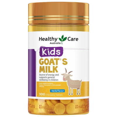 澳世康(Healthy Care)山羊奶片咀嚼片300粒/瓶装香草味 膳食营养补充剂 儿童成人老人孕妇补钙