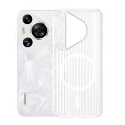KONEL 适用于华为pura70瓦楞磁吸手机壳pura70pro/pro+/ultra裸机手感前后高出保护设计光栅壳