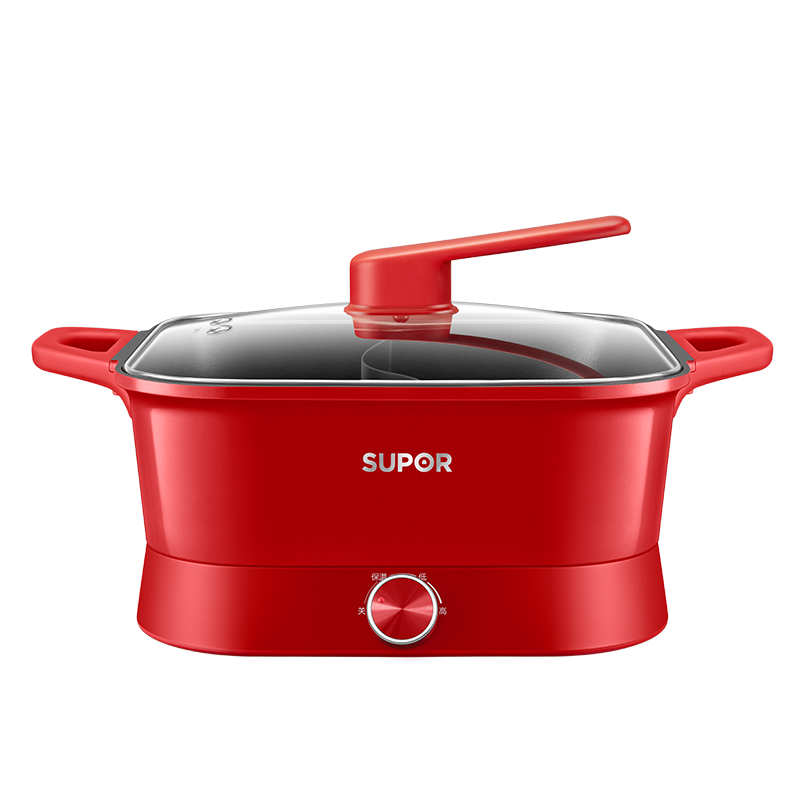 苏泊尔(SUPOR)电火锅6L/升容量电煮锅家用火锅1800W功率鸳鸯锅多功能锅插电电热锅多用途锅H3030FK870Y