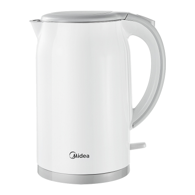美的(Midea)电热水壶MK-SH17M301电水壶1.7升烧水壶热水壶食品级304不锈钢双层防烫暖水壶大容量开水壶