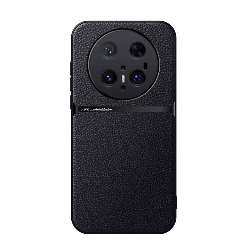 可波 适用于华为mate70磁吸皮纹两节壳红华为mate70pro/pro+新款轻薄设计手感防滑防手汗防摔壳