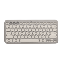 罗技(Logitech)K380多设备无线蓝牙键盘安卓苹果手机电脑平板iPad键盘轻音-烟云灰