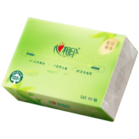 心相印抽纸茶语精选S码大包加厚面巾纸家用3层90抽*6包DT8090