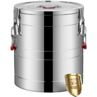 304不锈钢保温桶大容量保温饭桶加厚80L无龙头