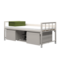 鑫金虎(XIN JIN HU)钢制营具内务柜铁皮柜宿舍储物柜单人加厚款