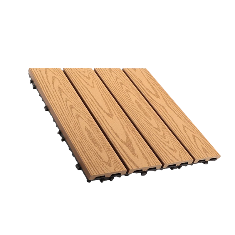 杜晶 DJ-PJDB9 防水防腐木塑拼接实木复合地板 0.3米宽木纹原木色