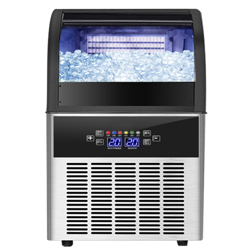 Lecon/乐创 制冰机商用制冰机冰块机奶茶店家用全自动大型方冰机 单次108颗冰日产150KG