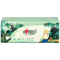 心相印抽纸茶语私享车载宿舍面巾纸IP款3层100抽*12包DT15100