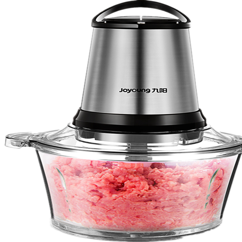 九阳(Joyoung)绞肉机 S2-A81 家用电动不锈钢小型打馅碎菜搅拌机料理机多功能搅肉机 双刀