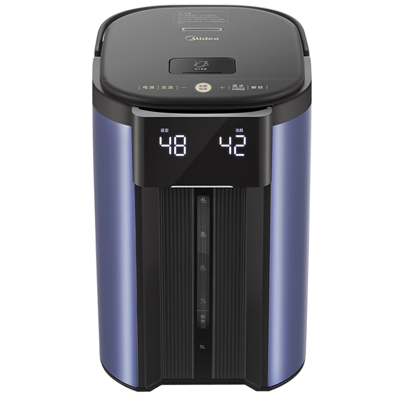 美的(Midea)电热水瓶热水壶电水壶5L大容量 恒温水壶不锈钢烧水壶饮水机 多段保温电水瓶 -SP1A